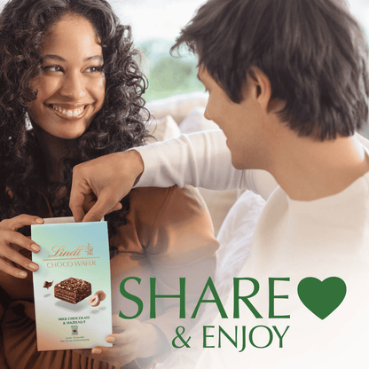 Lindt Choco Wafer Milk Chocolate & Hazelnut Sharing Box 135g - UK Food & Drink - 8003340806600