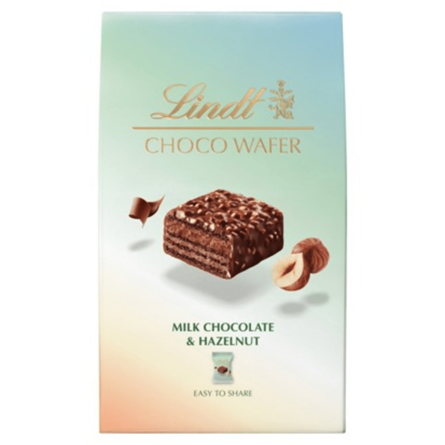 Lindt Choco Wafer Milk Chocolate & Hazelnut Sharing Box 135g - UK Food & Drink - 8003340806600