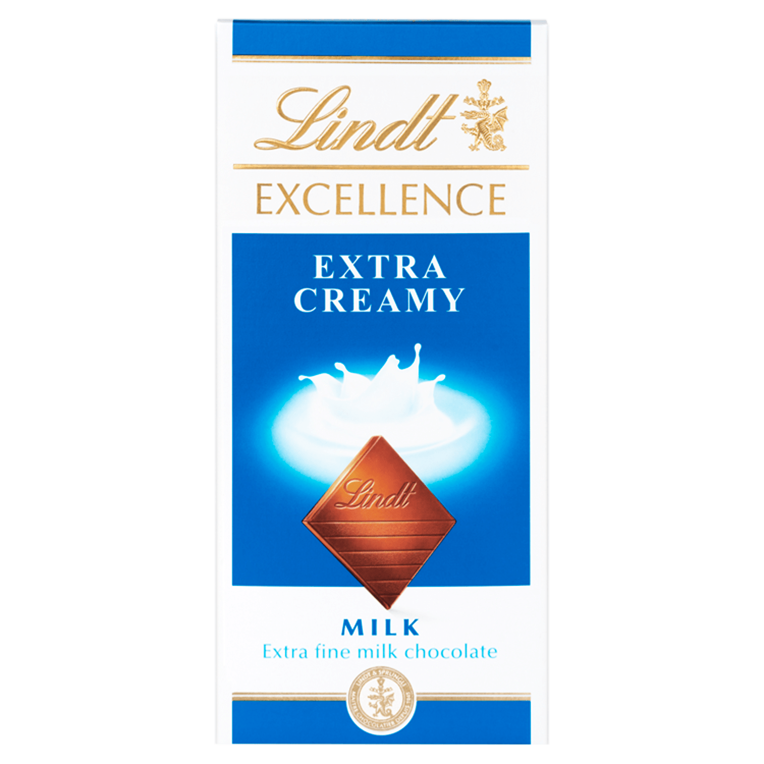 Lindt Excellence Milk Extra Creamy Chocolate Bar 100g - UK Food & Drink - 3046920011013