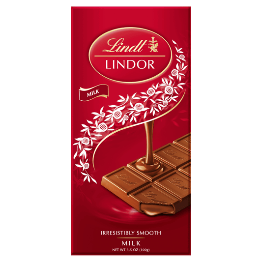 Lindt Lindor Milk Chocolate Bar 100g - UK Food & Drink - 3046920021005