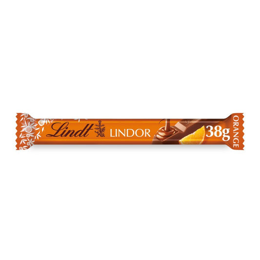 Lindt Lindor Orange Milk Chocolate Treat Bar 38g - UK Food & Drink - 4000539130007