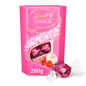 Lindt Lindor Strawberries & Cream Chocolate Truffles Box 200g - UK Food & Drink - 8003340097619
