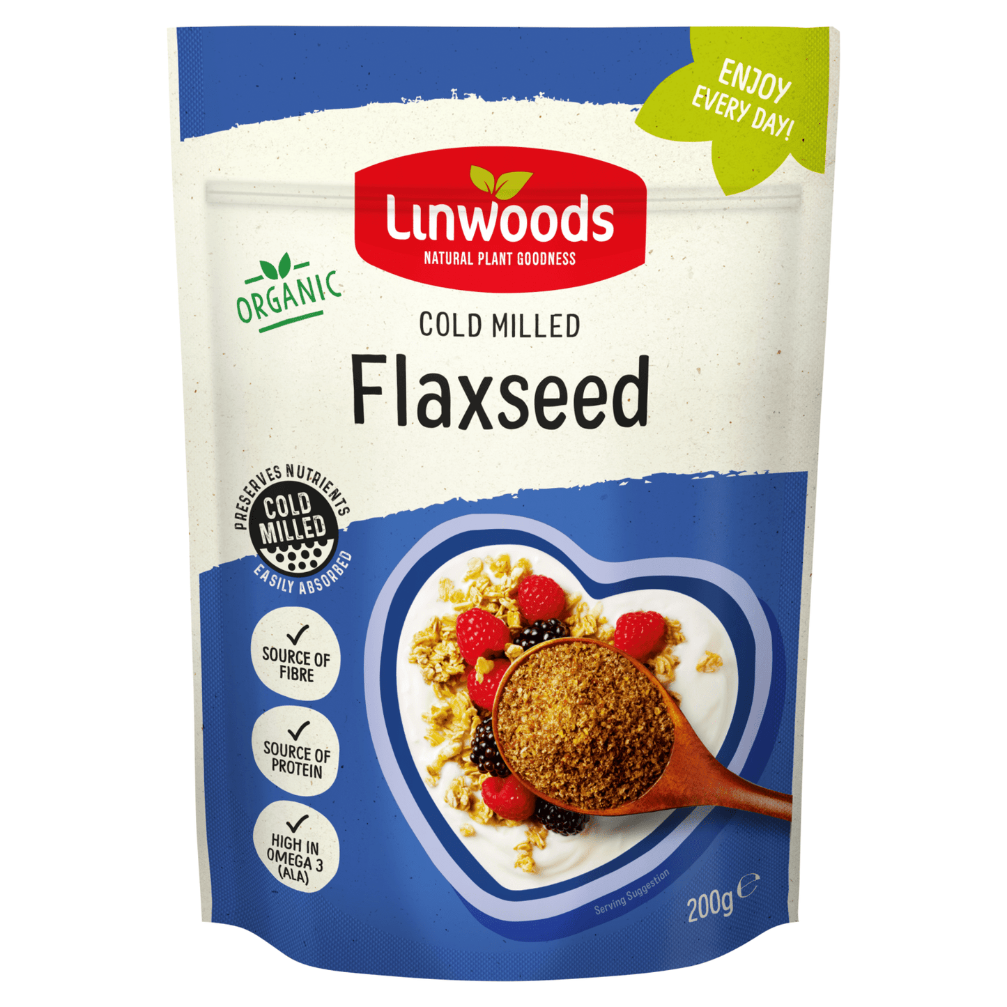 Linwoods Organic Cold Milled Flaxseed 200g - UK Food & Drink - 5016887003893