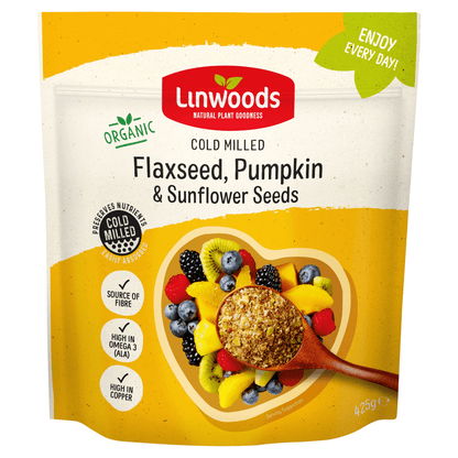 Linwoods Organic Cold Milled Flaxseed, Pumpkin & Sunflower Seeds 425g - UK Food & Drink - 5016887003053
