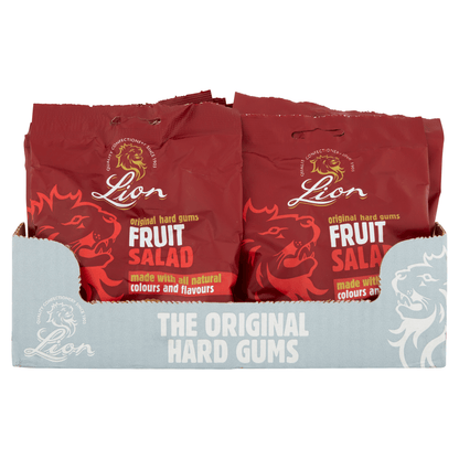 Lion Original Hard Fruit Salad Gums 190g - UK Food & Drink - 5010511473083