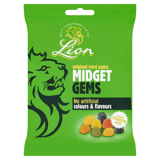 Lion Original Hard Midget Gems 190g - UK Food & Drink - 5010511477760