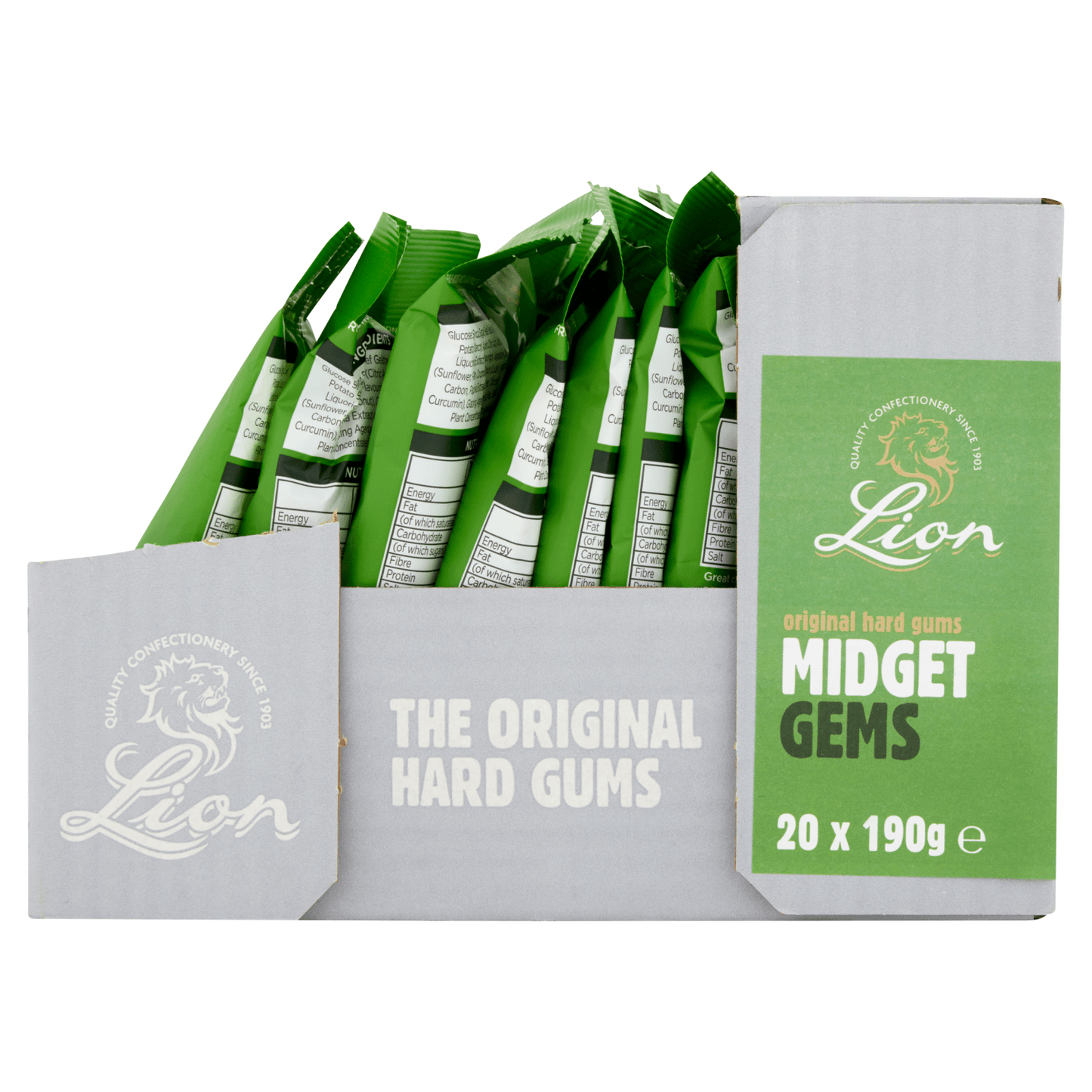 Lion Original Hard Midget Gems 190g - UK Food & Drink - 5010511477760