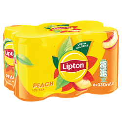 Lipton Peach Ice Tea 6 x 330ml - UK Food & Drink - 4062139007752