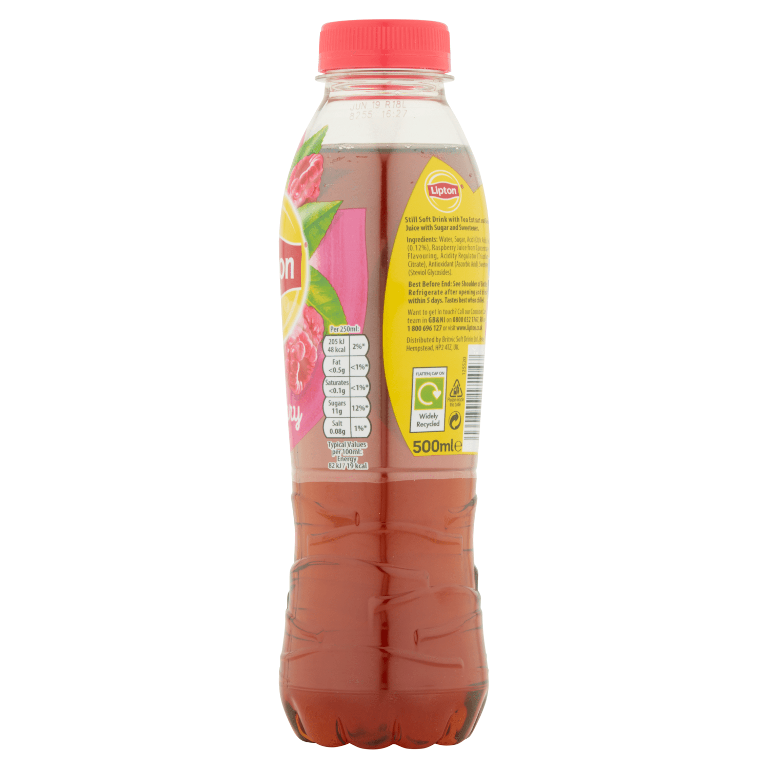 Lipton Raspberry Ice Tea 500ml - UK Food & Drink - 4060800171047