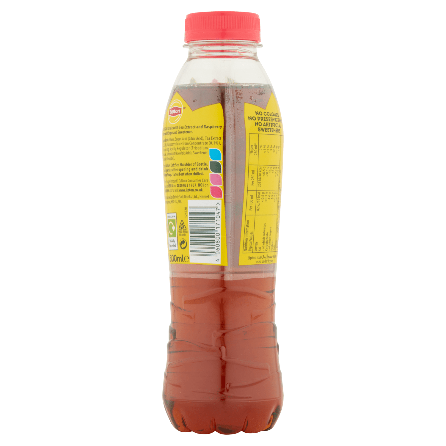 Lipton Raspberry Ice Tea 500ml - UK Food & Drink - 4060800171047