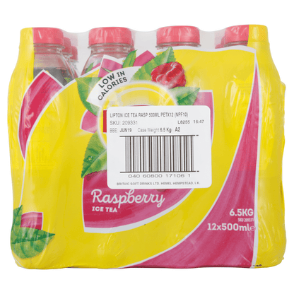 Lipton Raspberry Ice Tea 500ml - UK Food & Drink - 4060800171047