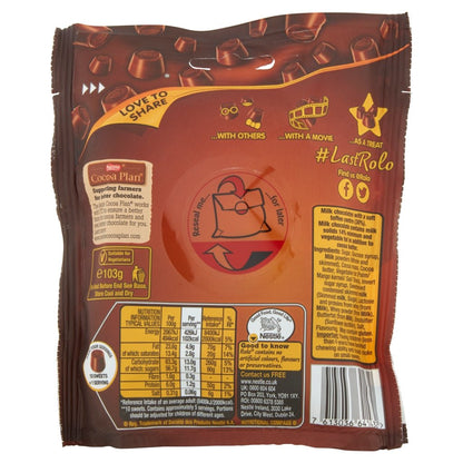 Little Rolo Milk Chocolate Caramel Sharing Pouch 103g - UK Food & Drink - 7613036641432