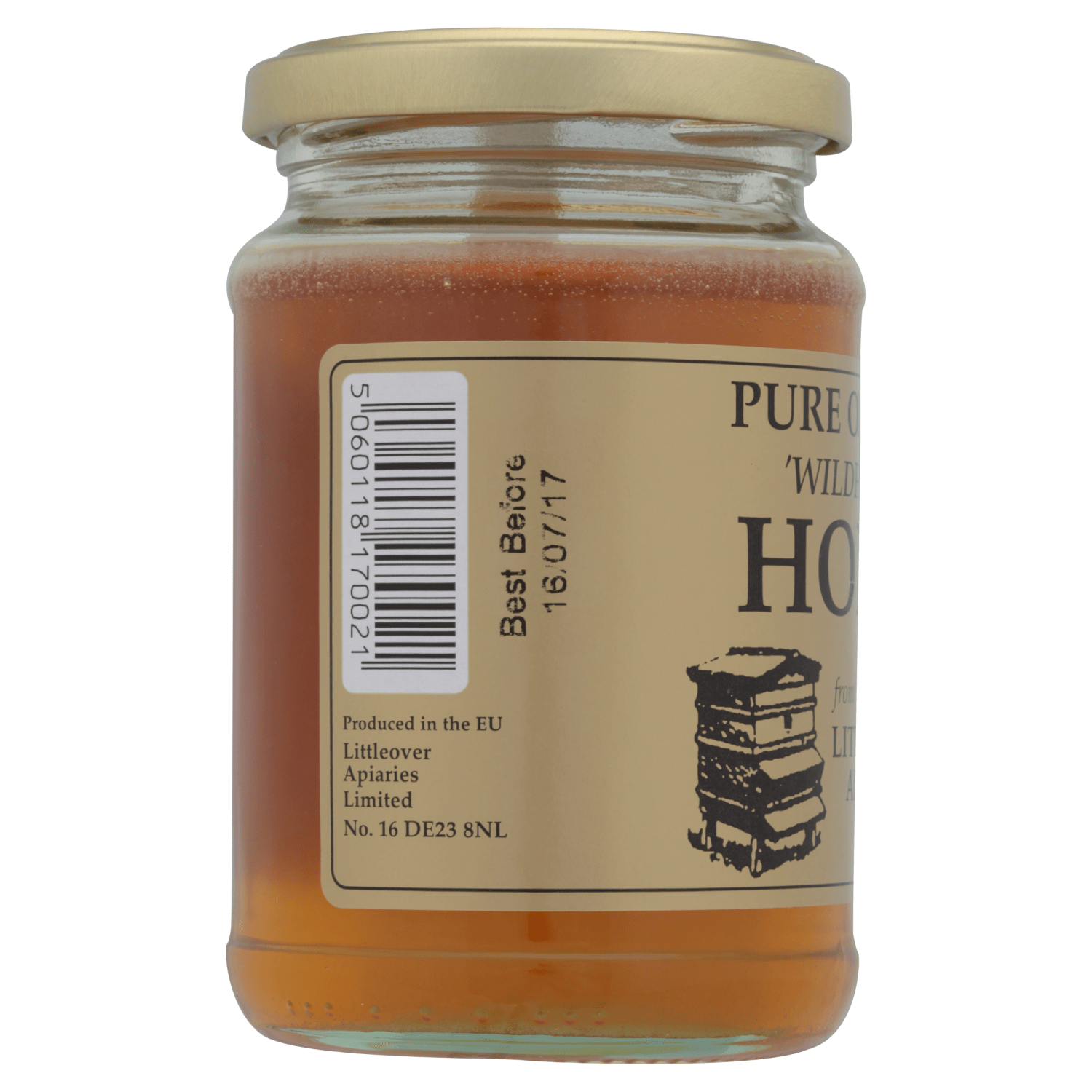 Littleover Apiary Pure Organic 'Wildflower' Honey 340g - UK Food & Drink - 5060118170021