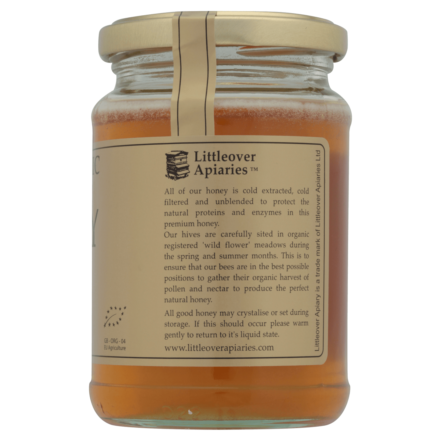 Littleover Apiary Pure Organic 'Wildflower' Honey 340g - UK Food & Drink - 5060118170021