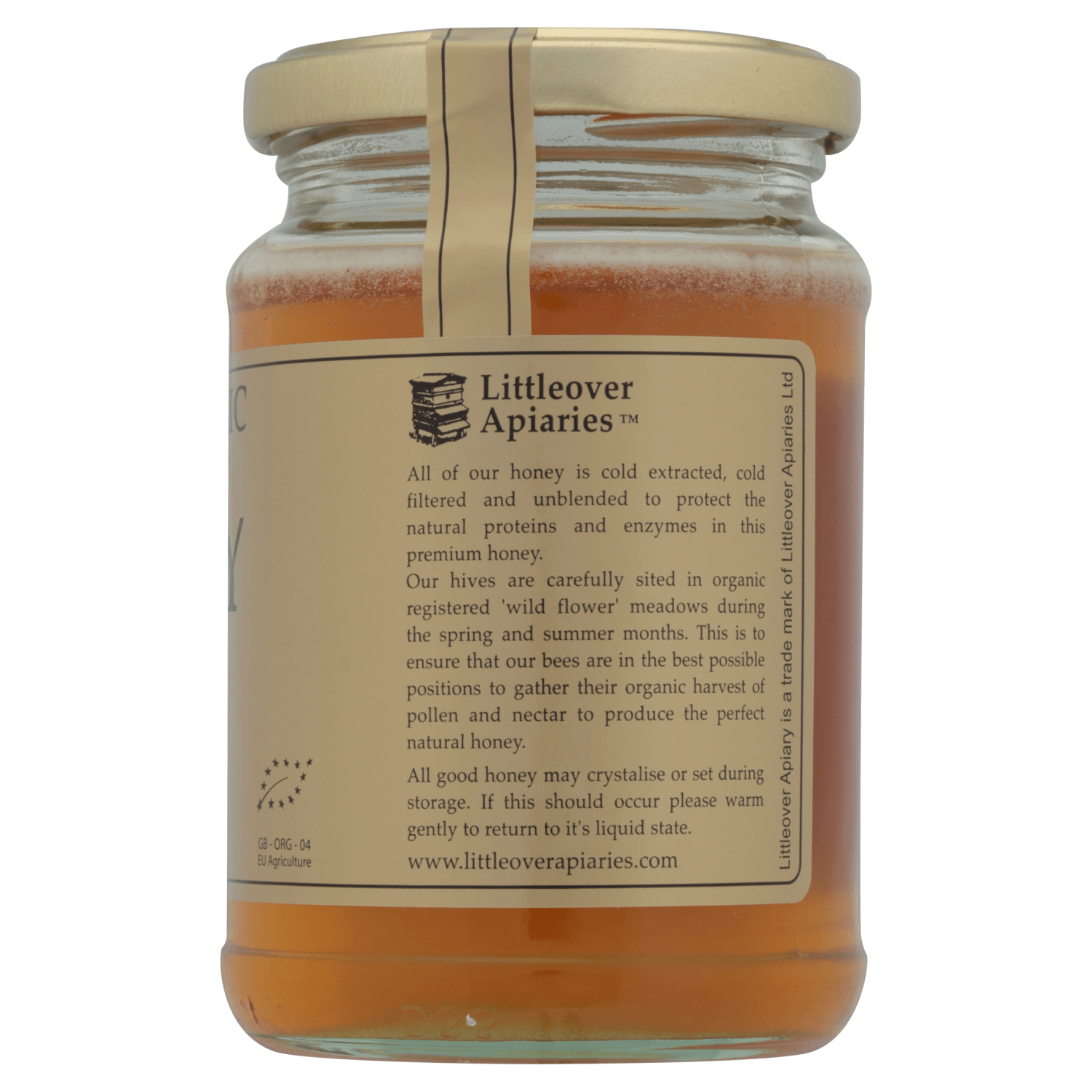 Littleover Apiary Pure Organic 'Wildflower' Honey 340g - UK Food & Drink - 5060118170021