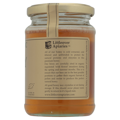 Littleover Apiary Pure Organic 'Wildflower' Honey 340g - UK Food & Drink - 5060118170021