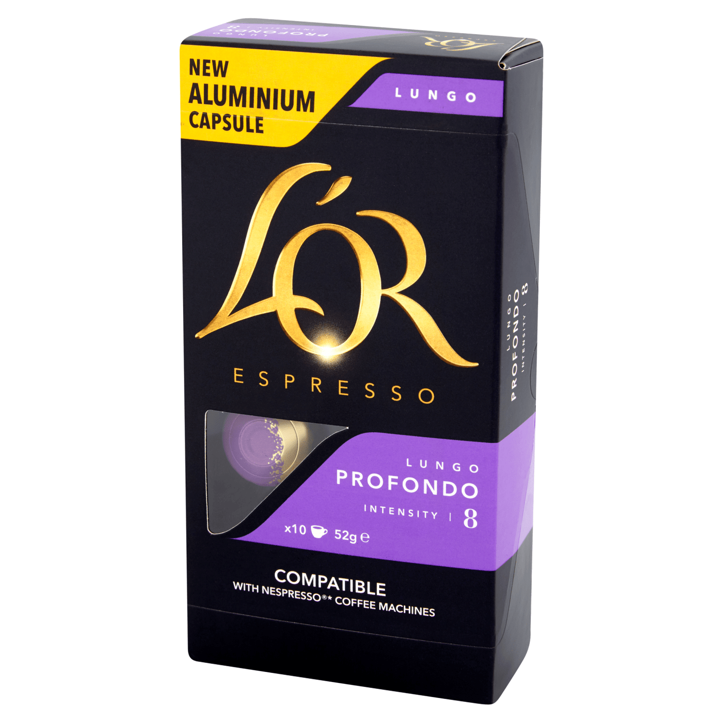 L'OR Espresso Profondo Lungo Intensity 8 Aluminium Coffee Pods x10 - UK Food & Drink - 8711000362617