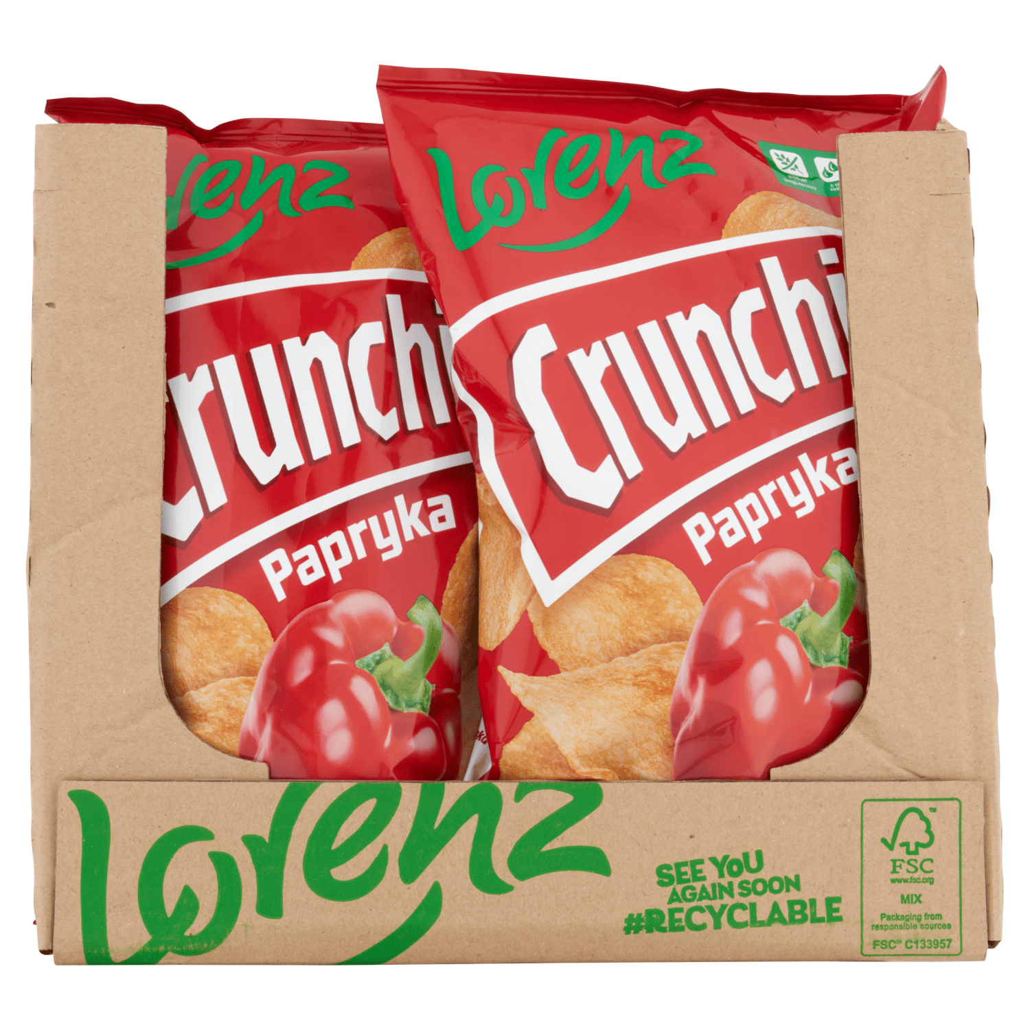 Lorenz Crunchips Papryka 140g - UK Food & Drink - 5905187114746