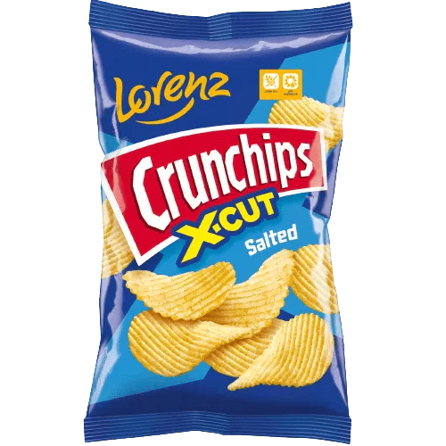 Lorenz Crunchips X - Cut Salted - UK Food & Drink - 4018077005459