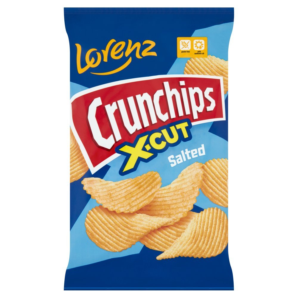 Lorenz X - Cut Crunchips Salted 75g - UK Food & Drink - 4018077773334
