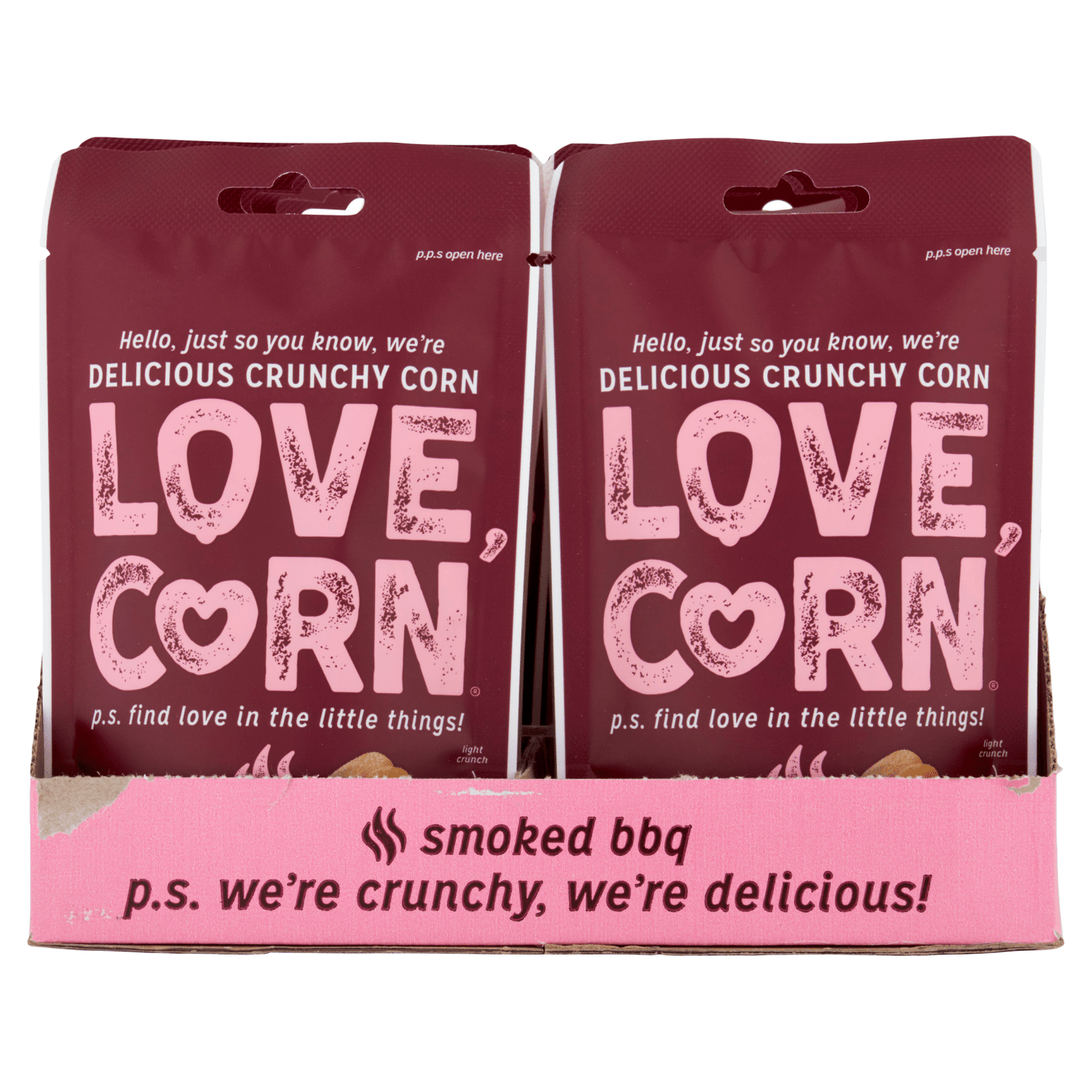 Love Corn BBQ Delicious Crunchy Corn 45g - UK Food & Drink - 5060490400051