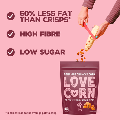 Love Corn BBQ Delicious Crunchy Corn 45g - UK Food & Drink - 5060490400051