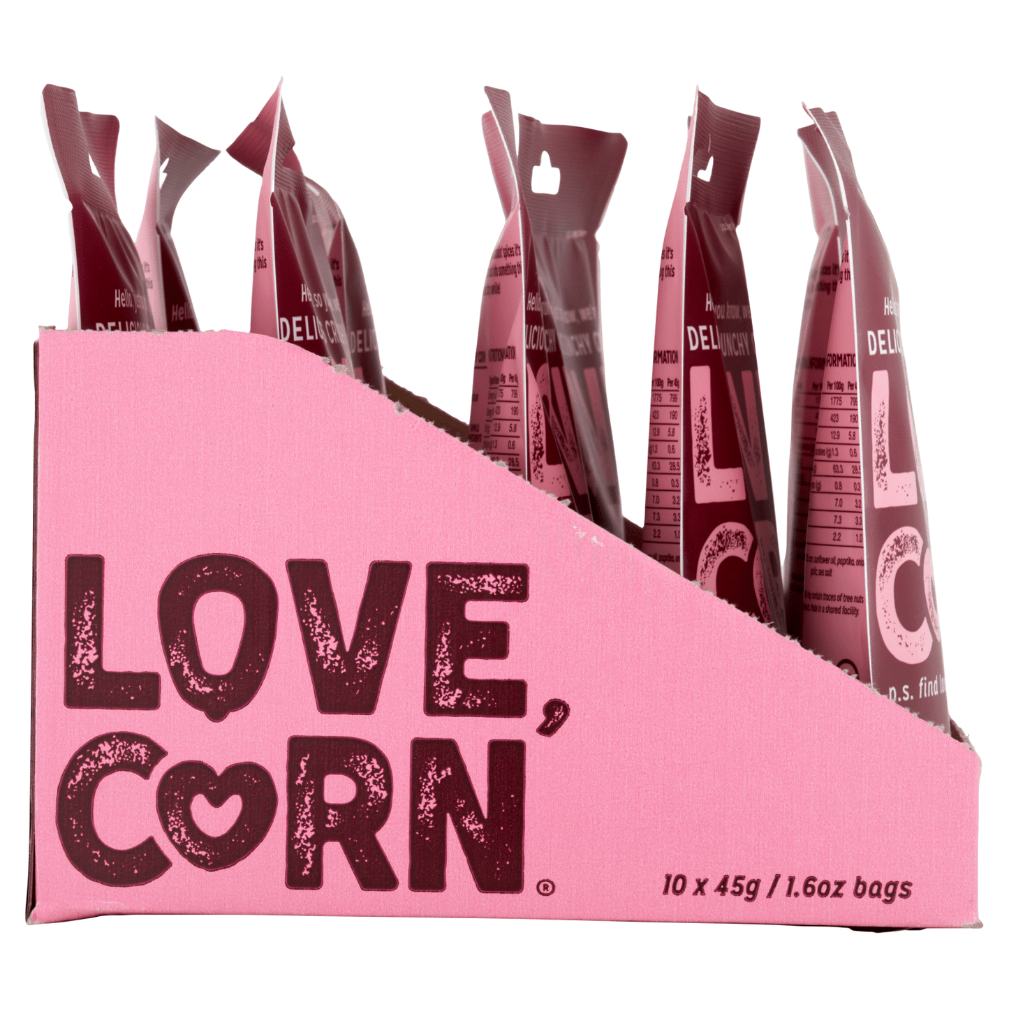 Love Corn BBQ Delicious Crunchy Corn 45g - UK Food & Drink - 5060490400051