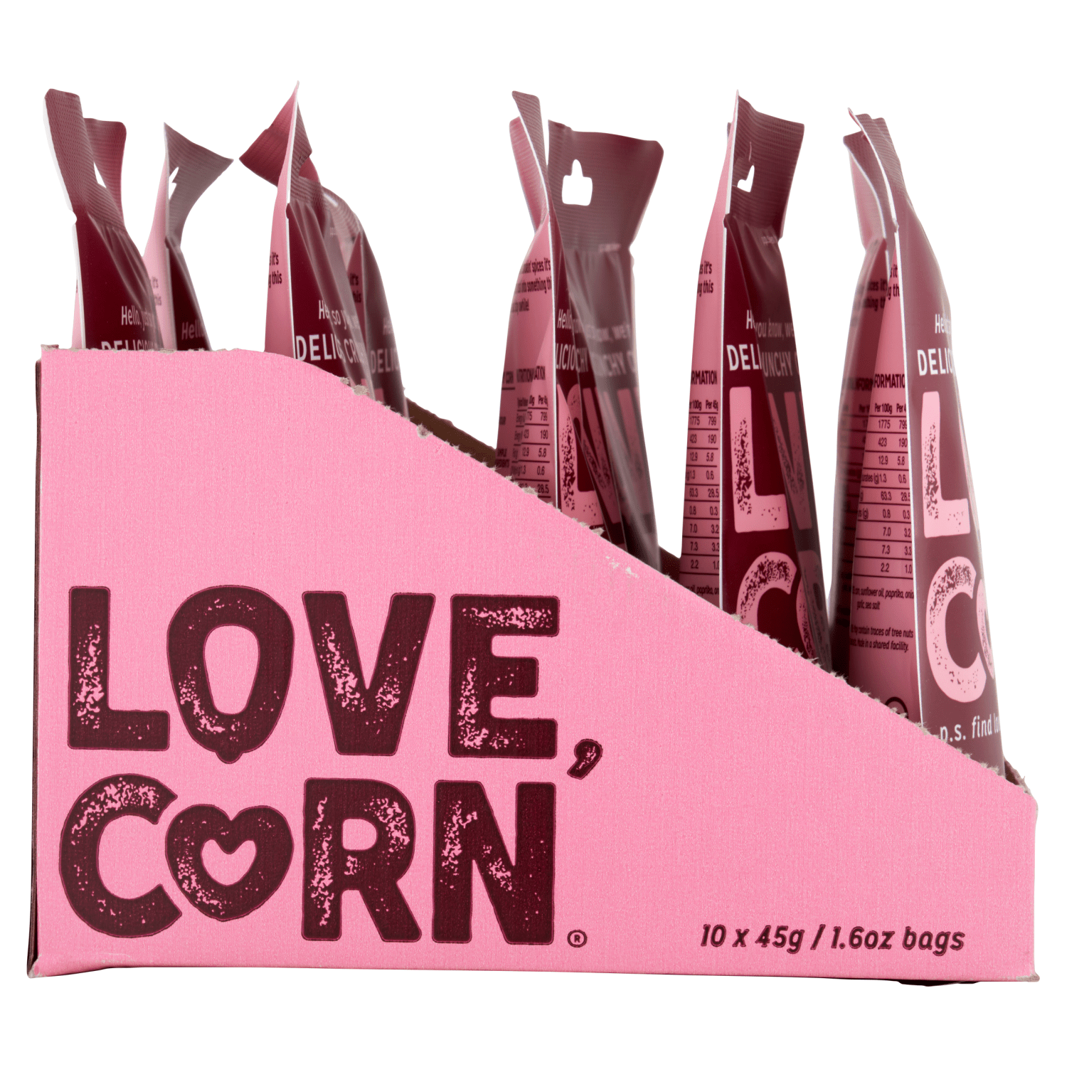 Love Corn BBQ Delicious Crunchy Corn 45g - UK Food & Drink - 5060490400051