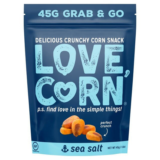 Love Corn Sea Salt Delicious Crunchy Corn 45g - UK Food & Drink - 5060490400037