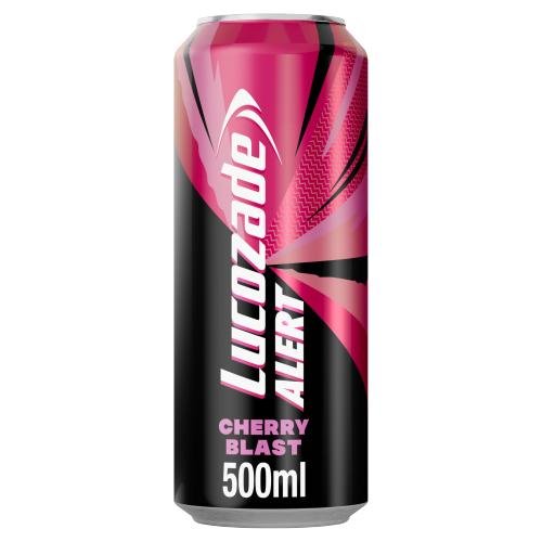 Lucozade Alert Cherry Blast Energy Drink 500ml - UK Food & Drink - 5054267011458