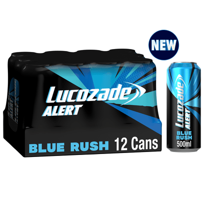 Lucozade Alert Energy Drink Blue Rush 500ml PMP £1 - UK Food & Drink - 5054267013308