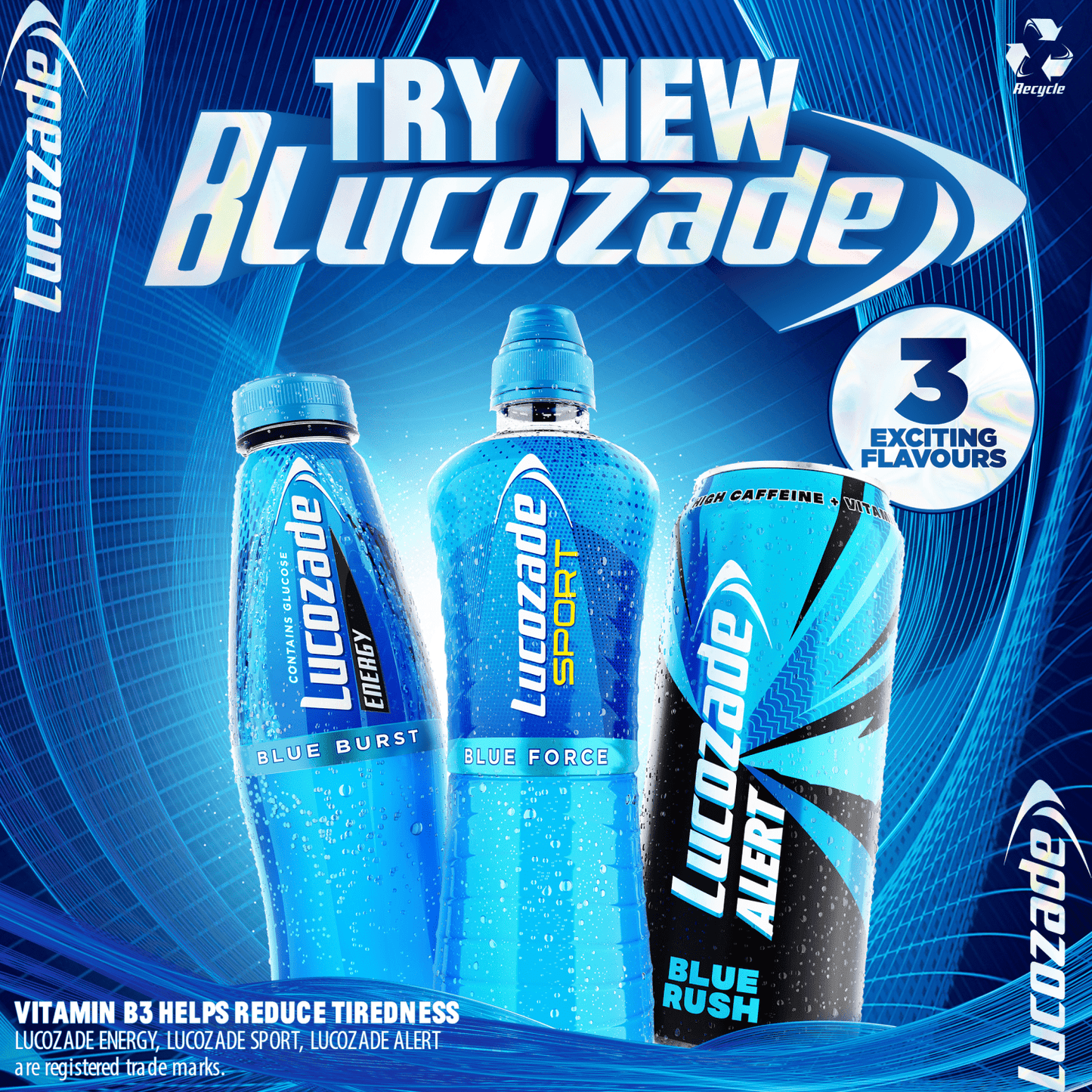 Lucozade Alert Energy Drink Blue Rush 500ml PMP £1 - UK Food & Drink - 5054267013308