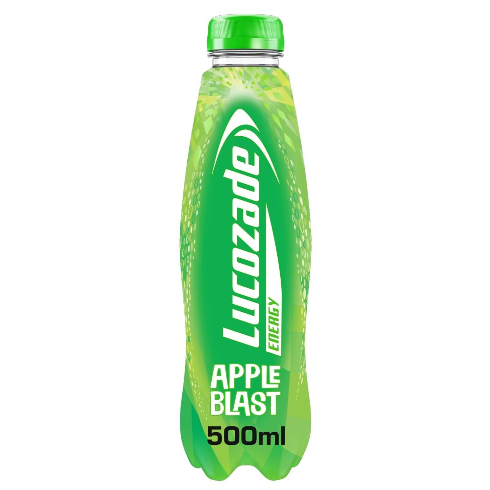 Lucozade Energy Drink Apple Blast 500ml - UK Food & Drink - 5054267007086