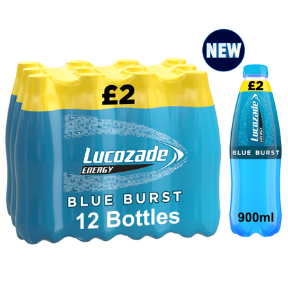 Lucozade Energy Drink Blue Burst 900ml PMP £2 - UK Food & Drink - 5054267014473