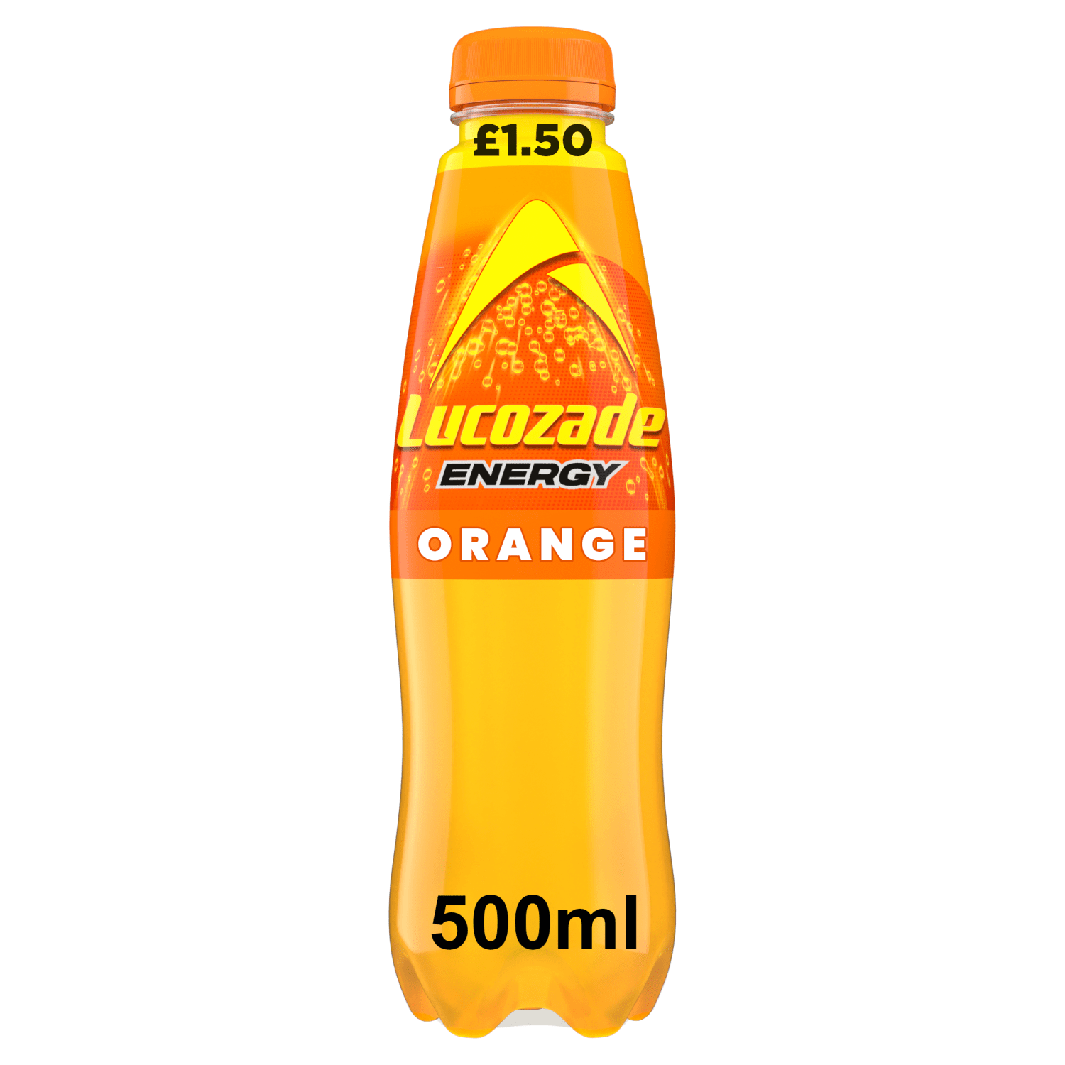 Lucozade Energy Drink Orange 500ml PMP £1.50 - UK Food & Drink - 5054267014220