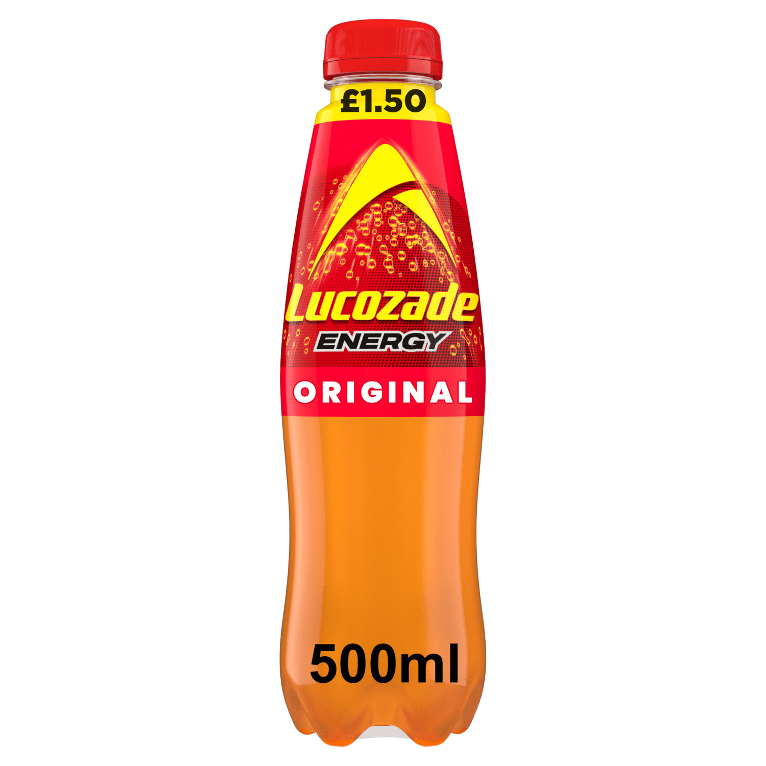 Lucozade Energy Drink Original 500ml PMP £1.50 - UK Food & Drink - 5054267014237