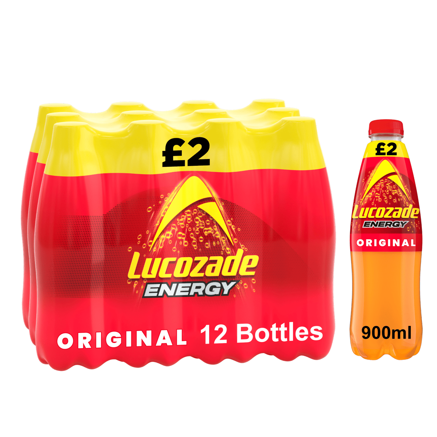Lucozade Energy Drink Original 900ml PMP £2 - UK Food & Drink - 5054267013063