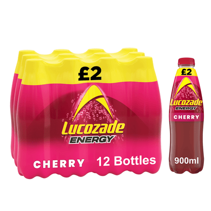 Lucozade Energy Drink Wild Cherry 900ml PMP £2 - UK Food & Drink - 5054267013056