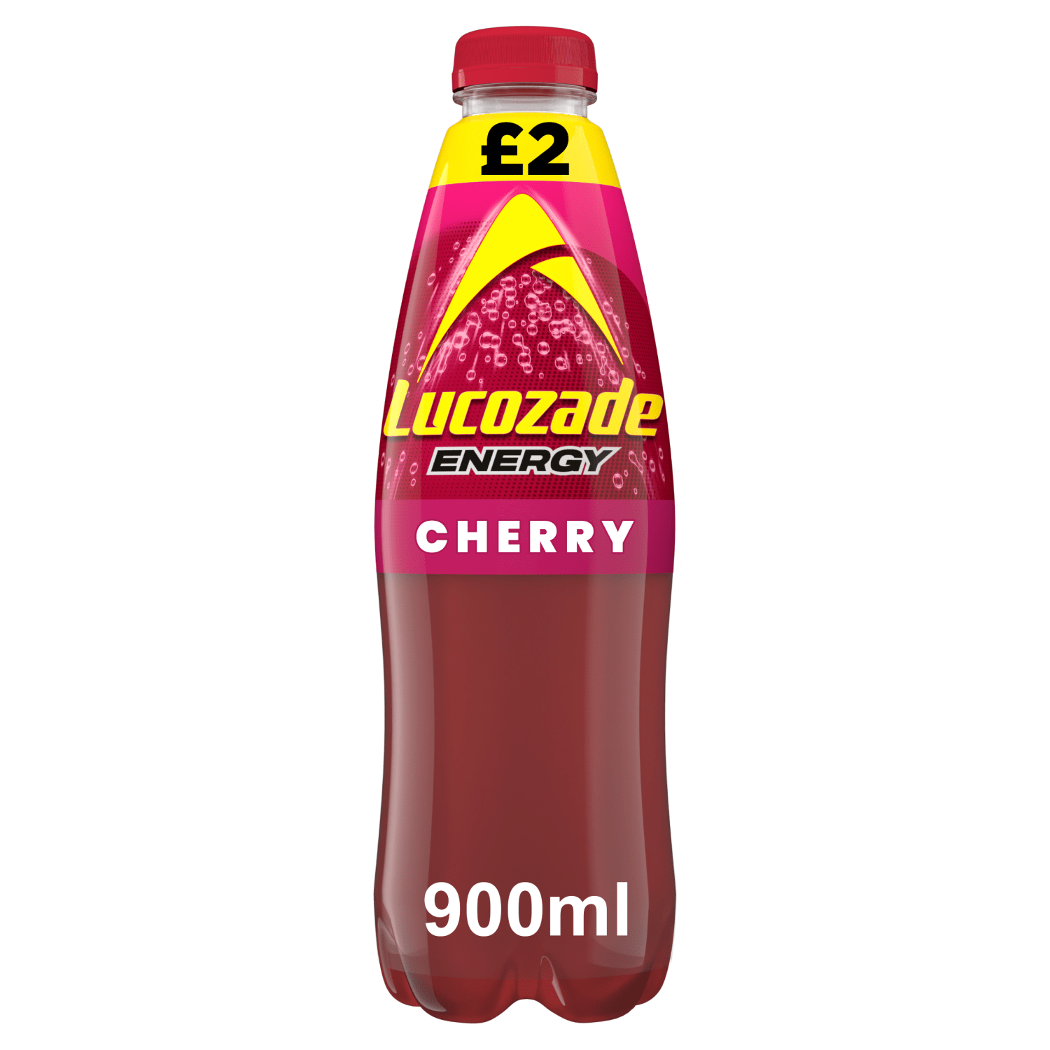 Lucozade Energy Drink Wild Cherry 900ml PMP £2 - UK Food & Drink - 5054267013056