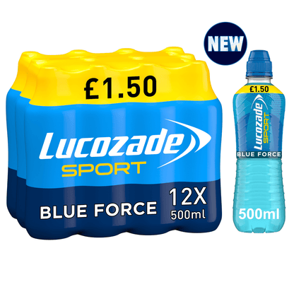 Lucozade Sport Drink Blue Force 500mlPMP £1.50 - UK Food & Drink - 5054267014398
