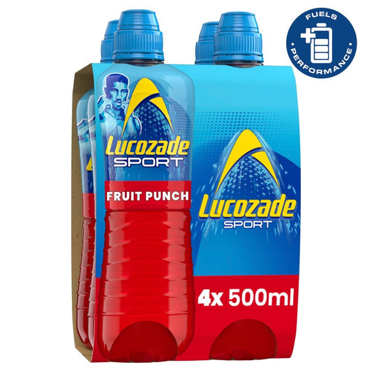 Lucozade Sport Drink Fruit Punch 4 x 500ml - UK Food & Drink - 5054267007611