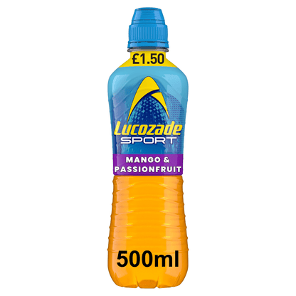 Lucozade Sport Drink Mango & Passion Fruit 500ml PMP £1.50 - UK Food & Drink - 5054267014640
