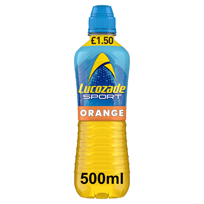 Lucozade Sport Drink Orange 500ml PMP £1.50 - UK Food & Drink - 5054267014695