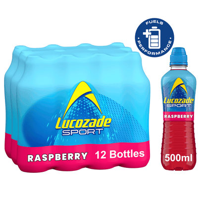 Lucozade Sport Drink Raspberry 500ml - UK Food & Drink - 5054267000704