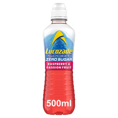 Lucozade Sport Drink Zero Sugar Raspberry & Passion Fruit 500ml - UK Food & Drink - 5054267012509