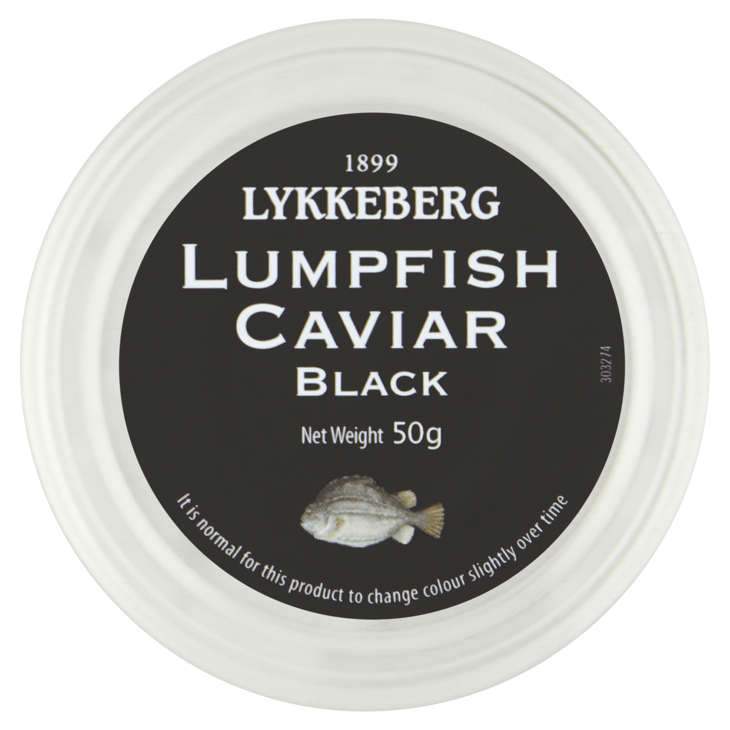 LYKKEBERG Lumpfish Caviar Black 50g - UK Food & Drink - 5709345006184