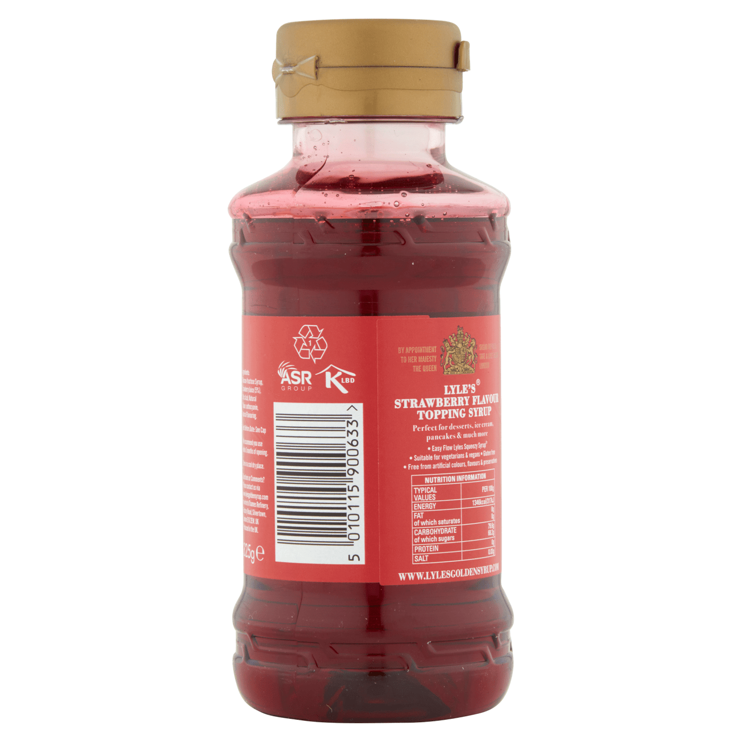 Lyle's Topping Syrup Strawberry 325g - UK Food & Drink - 5010115900633