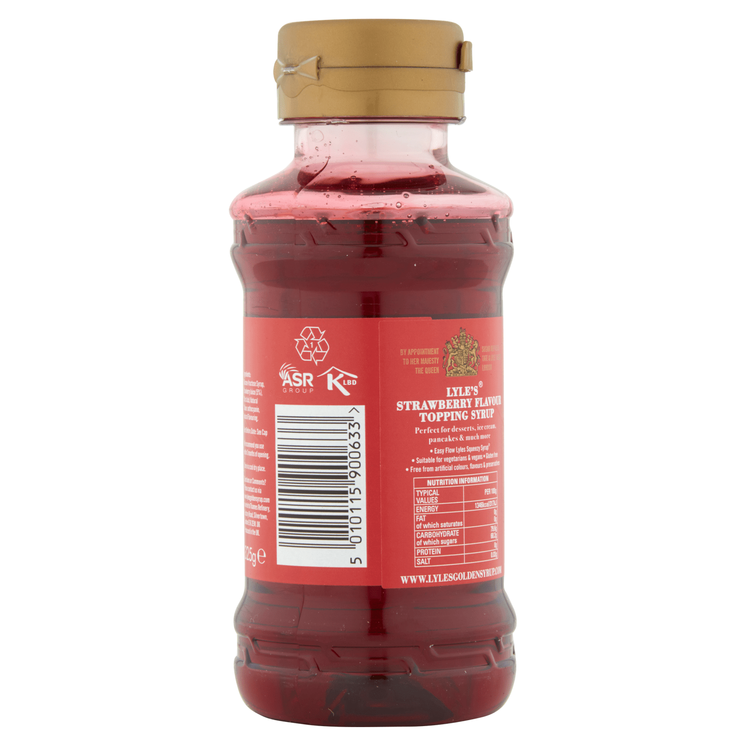 Lyle's Topping Syrup Strawberry 325g - UK Food & Drink - 5010115900633