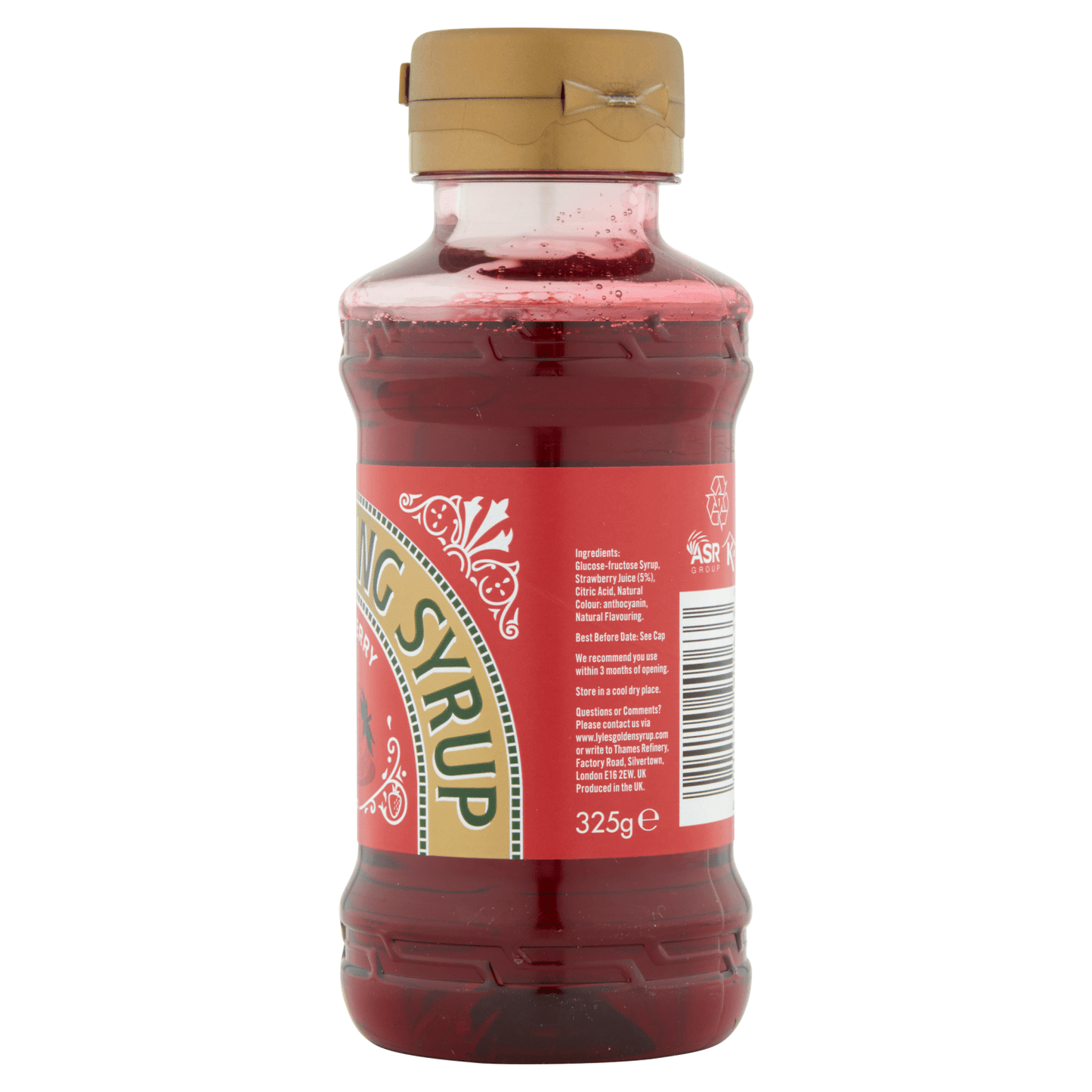 Lyle's Topping Syrup Strawberry 325g - UK Food & Drink - 5010115900633