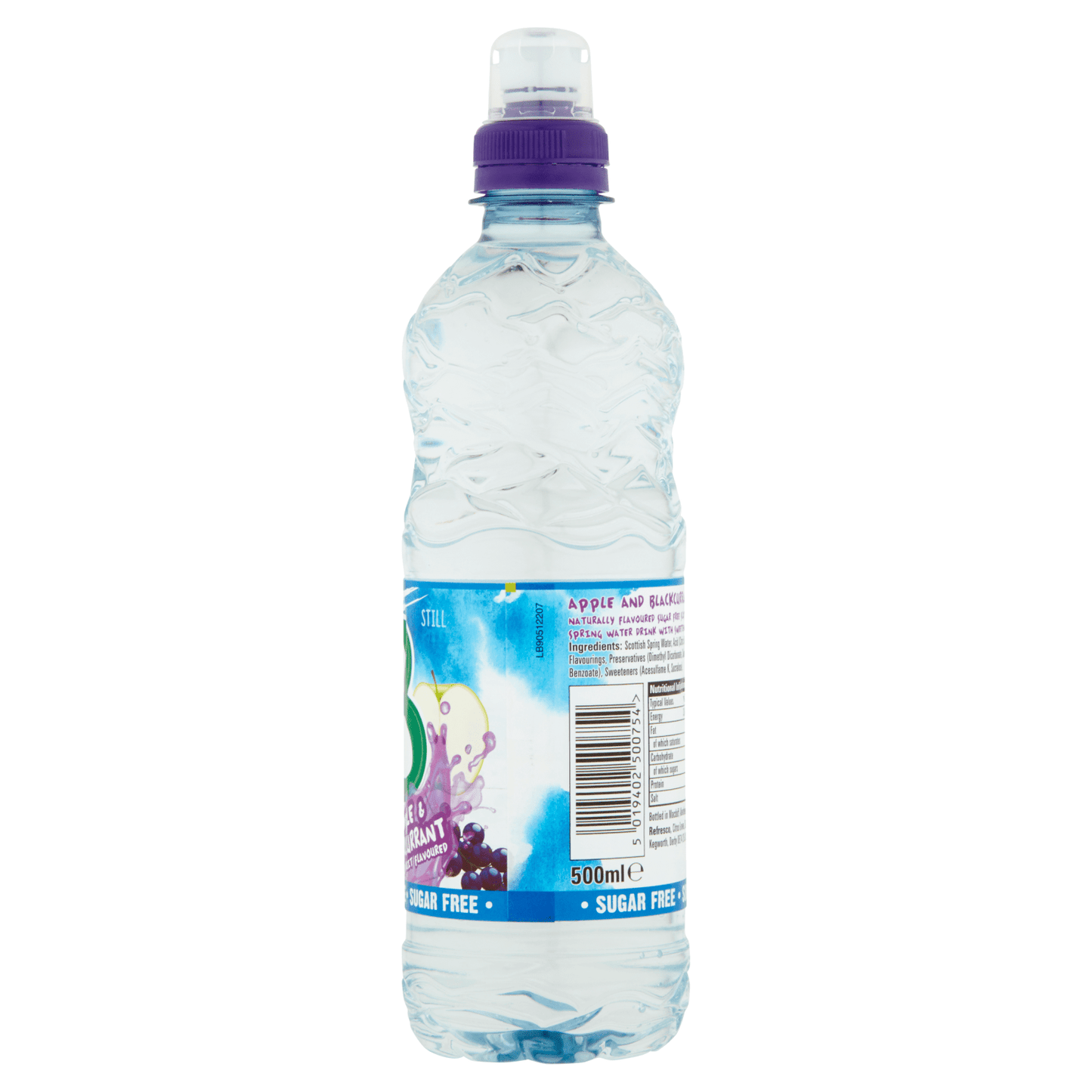 Mac B Still Scottish Spring Water Apple & Blackcurrant Fruit Flavoured 500ml - UK Food & Drink - 5019402500754